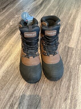 NWT London Fog Men’s Brown Lace-Up 3M Boots